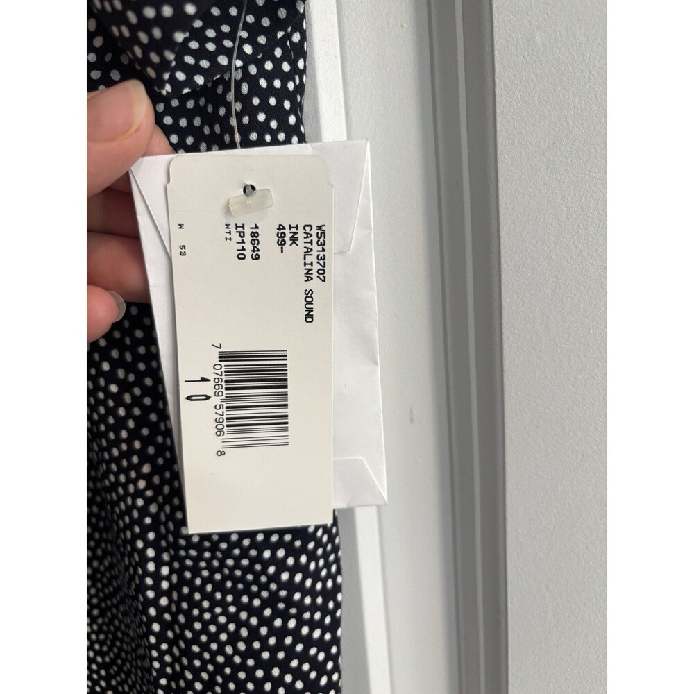 Black & White Polka Dot Vintage‎ Tunic NWT Size 10 Medium Y2K 80s 90s Retro - Picture 4 of 10